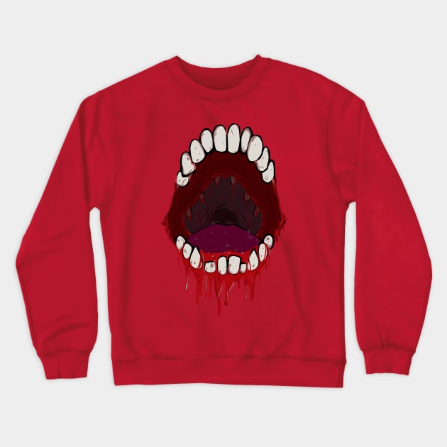 Mouth Crewneck Sweatshirt by Psychonautic